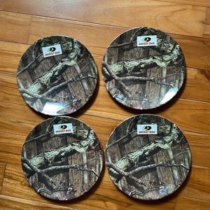 Mossy oak melamine plates set of 4
